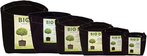 Miniatura 5 de Paquete de 3 bolsas de cultivo de plantas de tela biodegradable de 1 galón, resistentes y respetuosas con el medio ambiente