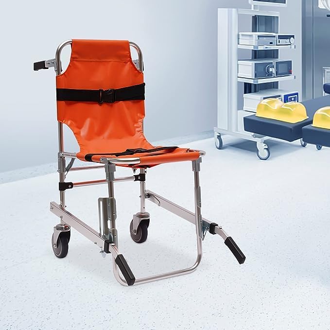 Miniatura 5 de EMS - Silla de escalera, silla de escalera de transferencia, dispositivos de asistencia de elevación, ambulancia ligera de aluminio, elevador