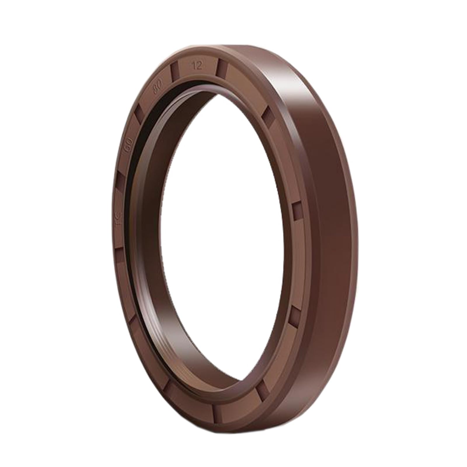 TC Fluorine Rubber Oil Seal, 35 mm x 55 mm x 7 mm FKM Gasket Skeleton Lip Seal Brown, 1 Pcs