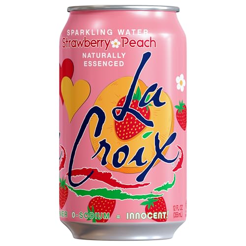 Image of La Croix Sparkling Water, Strawberry Peach, 12 Fl Oz (pack of 12)