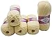 Produktbild Alize Cotton gold 5 x 100g Strickwolle 55% Baumwolle, 500 Gramm Wolle einfarbig (Creme 01)