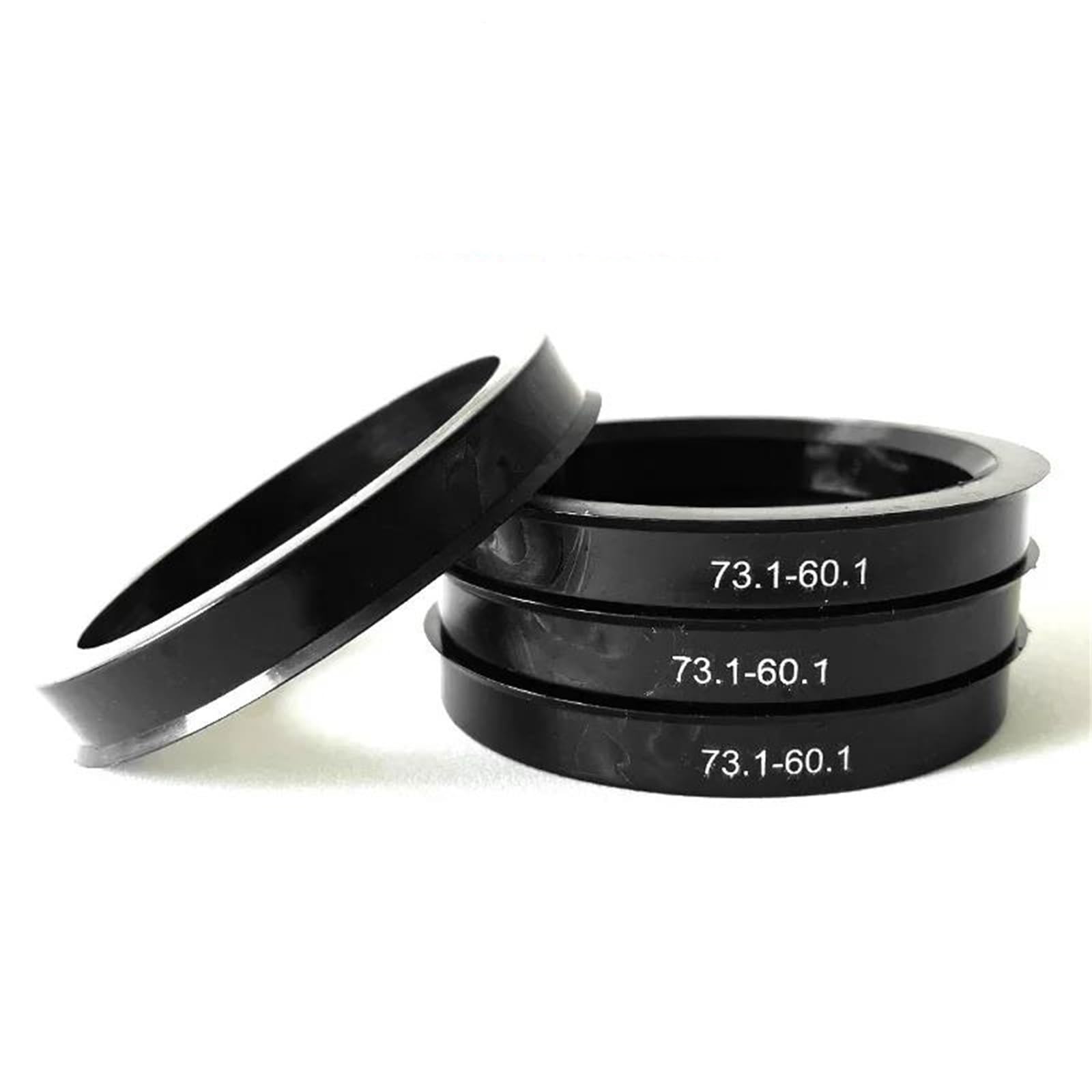 Anneaux de centrage contre vibrations volant kit 4 bagues de moyeu roue 73,1 à 60,1 mm