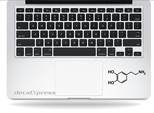 Chemistry Dopamine Formula Sticker Decal MacBook, Air, Pro All Models.G1-A5