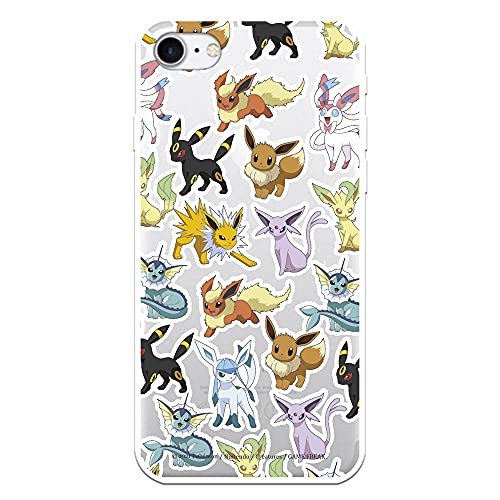 Coque pour iPhone 7 - iPhone 8 - iPhone SE officielle Disney Eevee - Pokémon Choisissez le design que vous aimez le plus pour votre iPhone 7 - iPhone 8 - iPhone SE Cover
