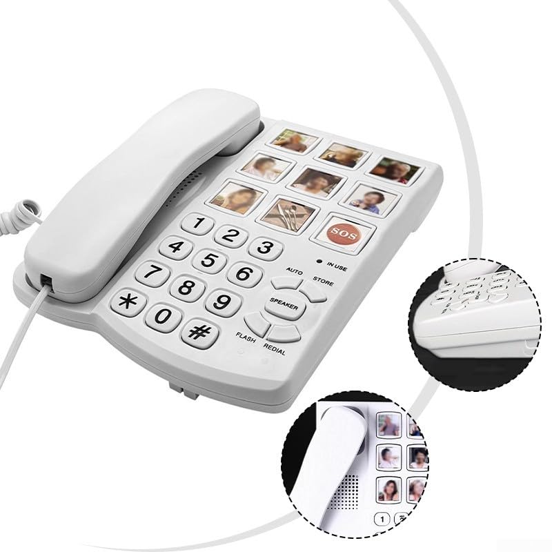 Numérotation facile pour la vision avec ce téléphone fixe senior - 7