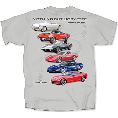 Gildan Men's NOTHING BUT CORVETTE Adult T-Shirt, XX-Large, Ice Grey Cover
