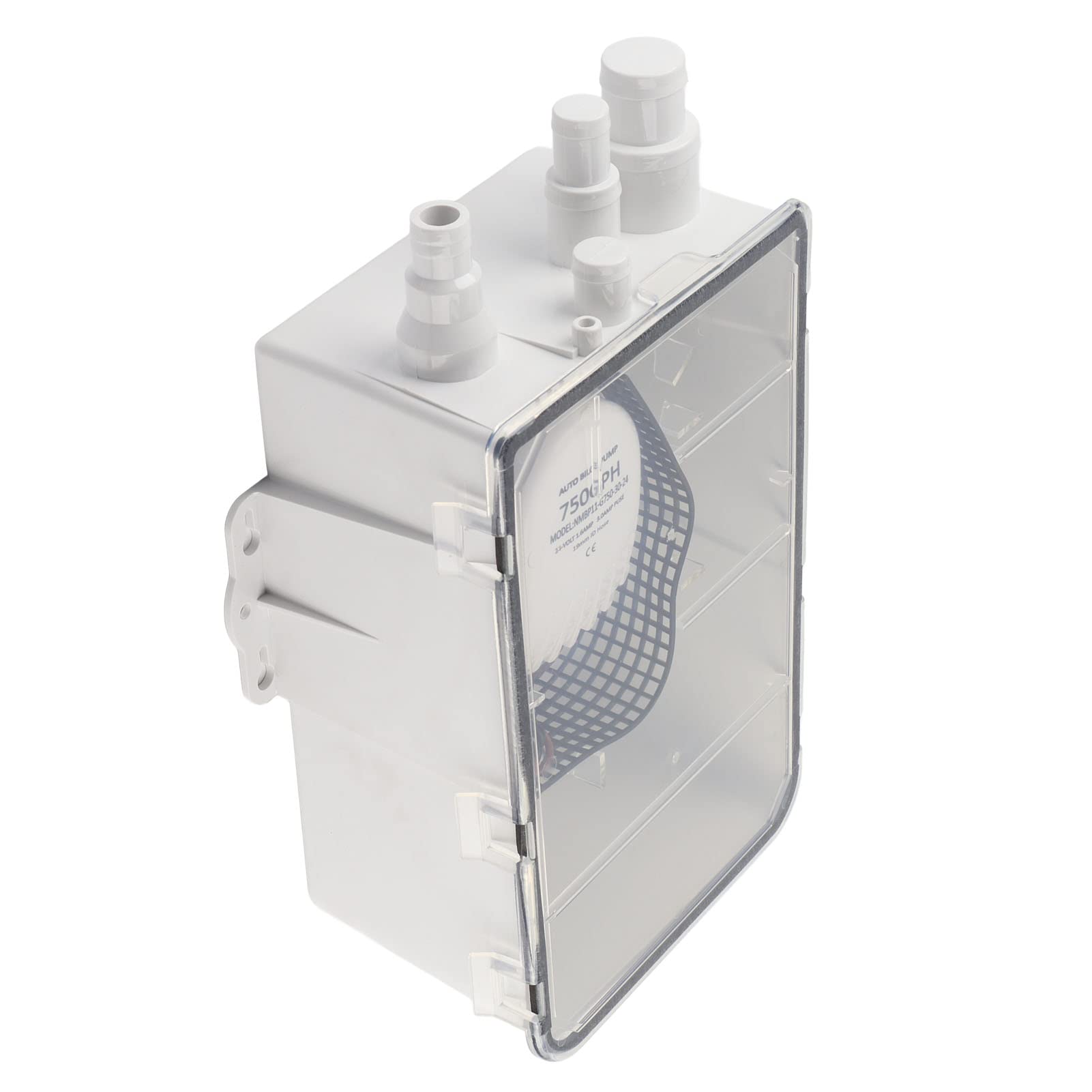 24V 750GPH Dusche Sumpf Pumpe Automatische Schalter Bilge Ablauf Box Multi Einlass Marine Boot Yacht G750-01 (24V)