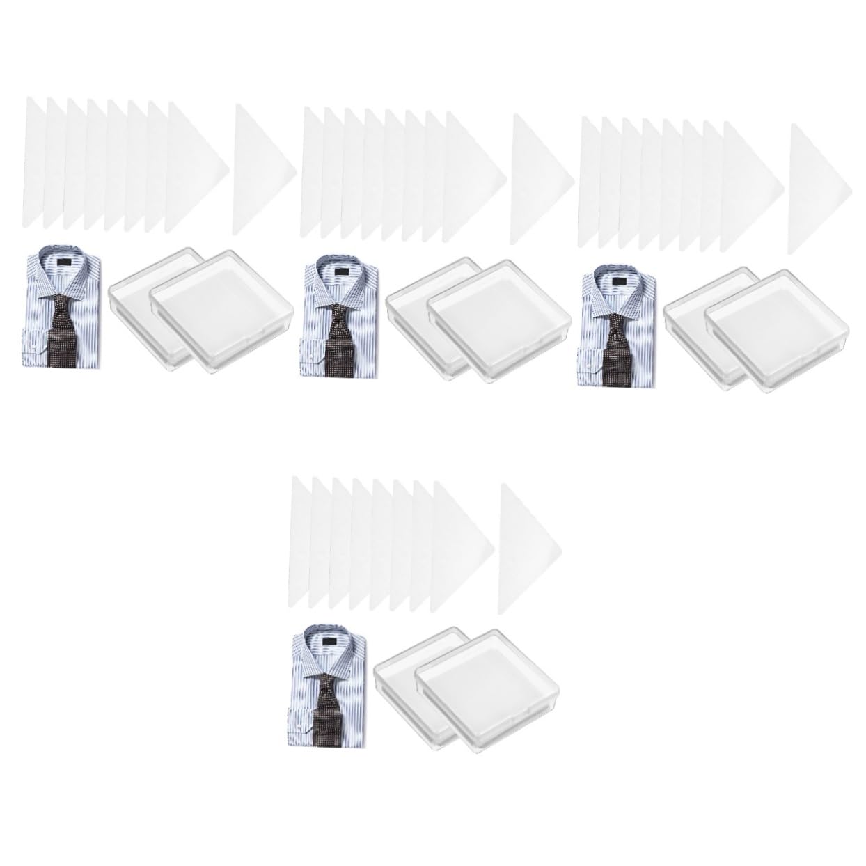 KESYOO 240 Pcs Shirt Collar Stickers Collar Stays Collar Supports Men Shirts Men's Shirts Under Shirt for Men Shirt Collar Support Stays self-Adhesive Stays for Shirts Collar Stiffeners