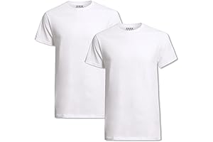 Kevin James Flannel | Men's 2-Pack Premium Cotton Stretch White Crew Neck T-Shirt