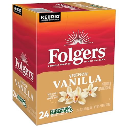Image of Folgers Vanilla Biscotti Flavored Coffee, 96 Keurig K-Cup Pods