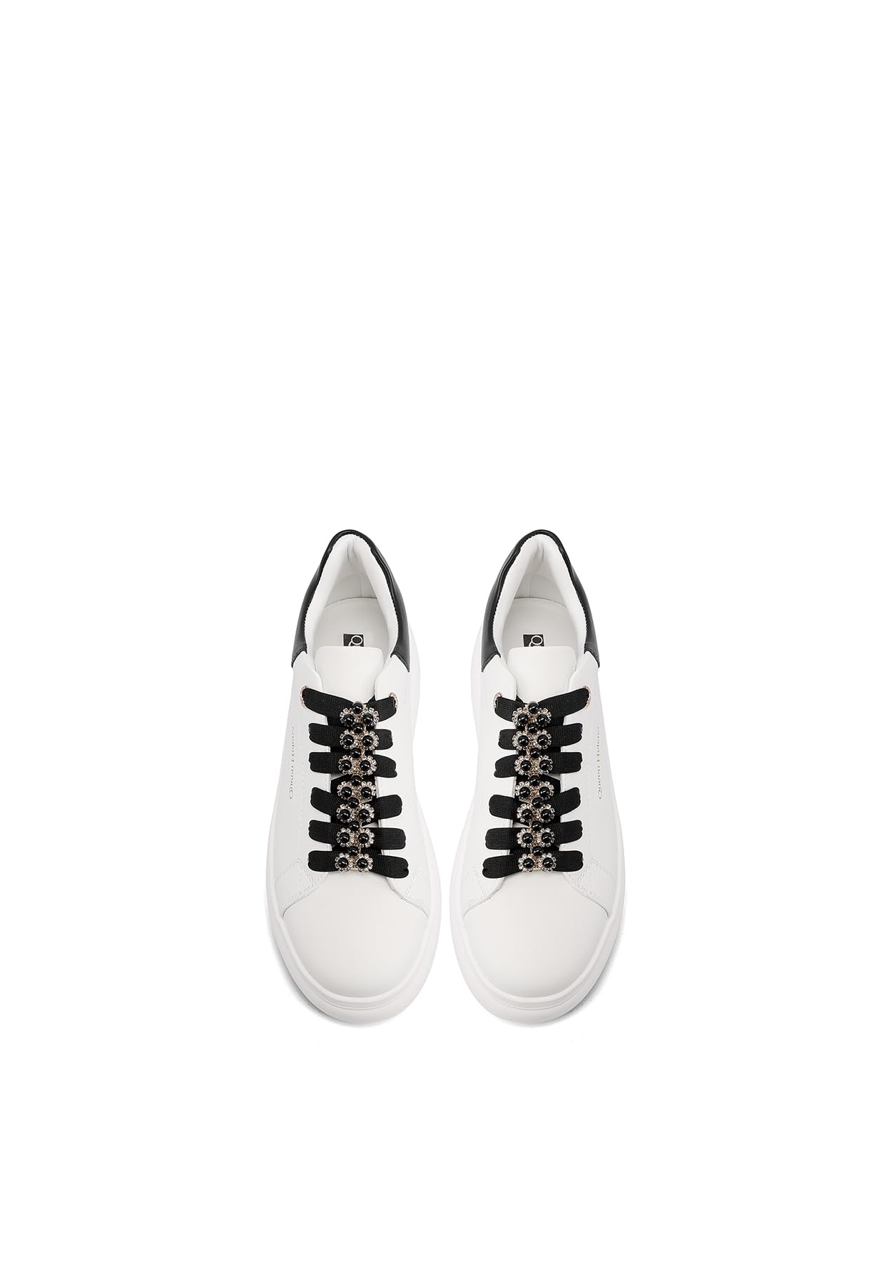 QUEEN HELENA Sneakers Platform con Perle Scarpe da Ginnastica Casual Donna X32-13