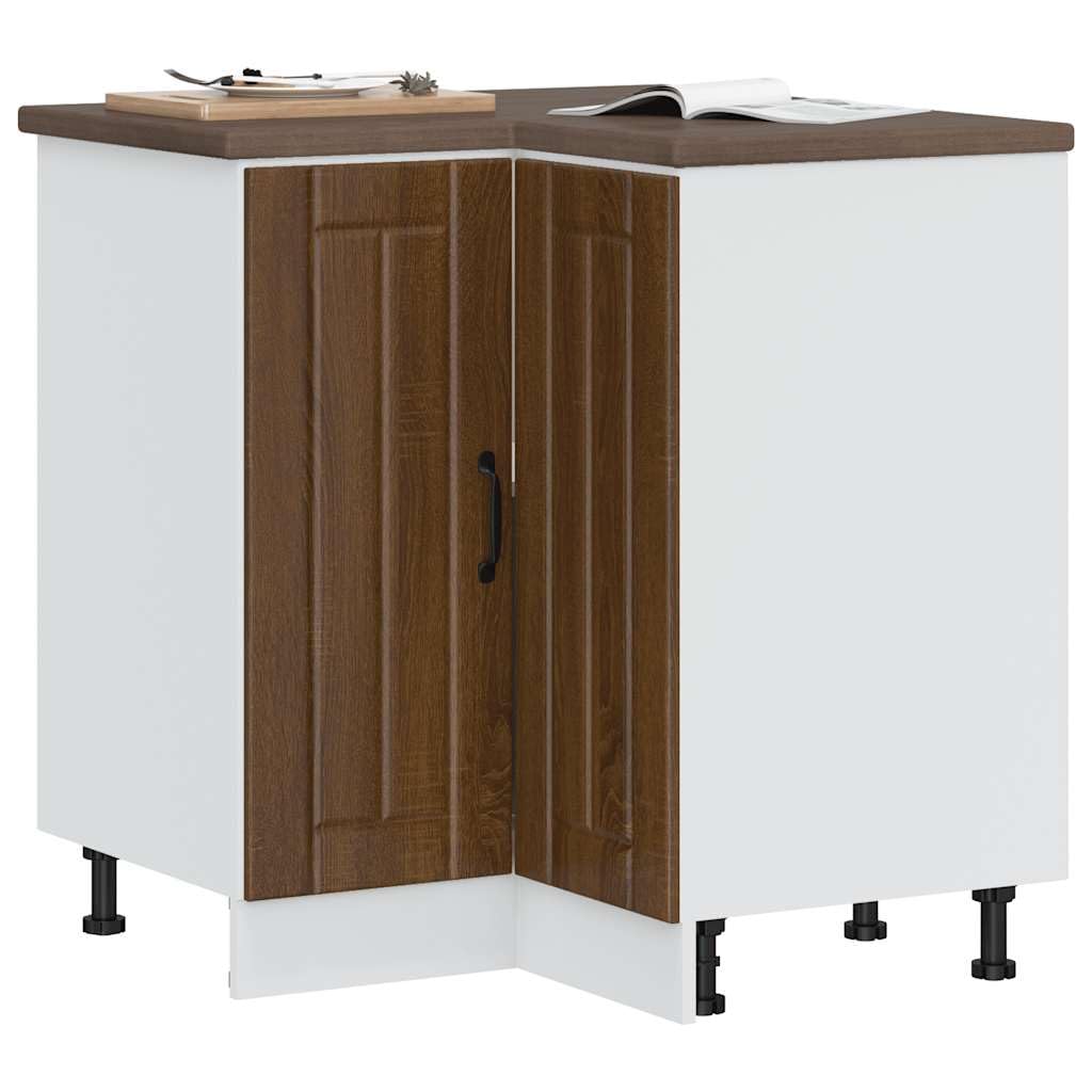 Lucca - Mobiletto angolare da cucina con piedini regolabili, molto spazioso, materiale robusto, adatto per armadietti da cucina, vetrine, buffet, credenza