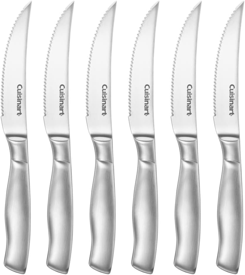 Cuisinart 15 Piece Kitchen Knife Set with Block, Cutlery Set, Hollow Handle, C77SS-15PK