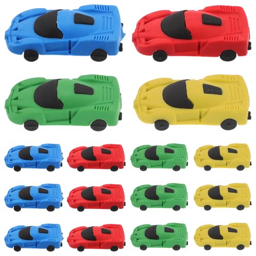 VICASKY 消しゴム 小学生 よく消える消しゴム 車の形 おもしろ消しゴム 可愛い文房具 景品 ご褒美 賞品 記念品 教室 学校用品 小学生が喜ぶプレゼント 男の子 女の子 20個