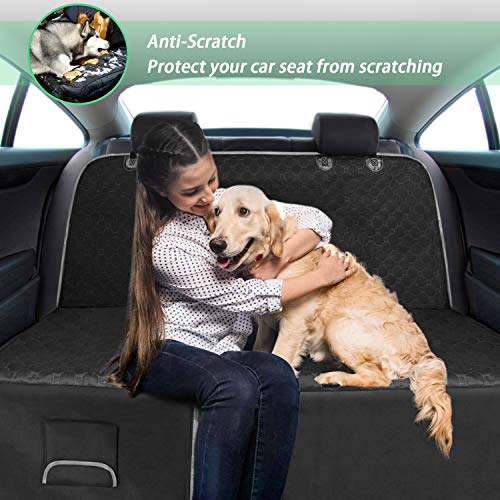 Mancro Car Seat Covers for Dogs, Car Seat Cover for Back Seat with Side