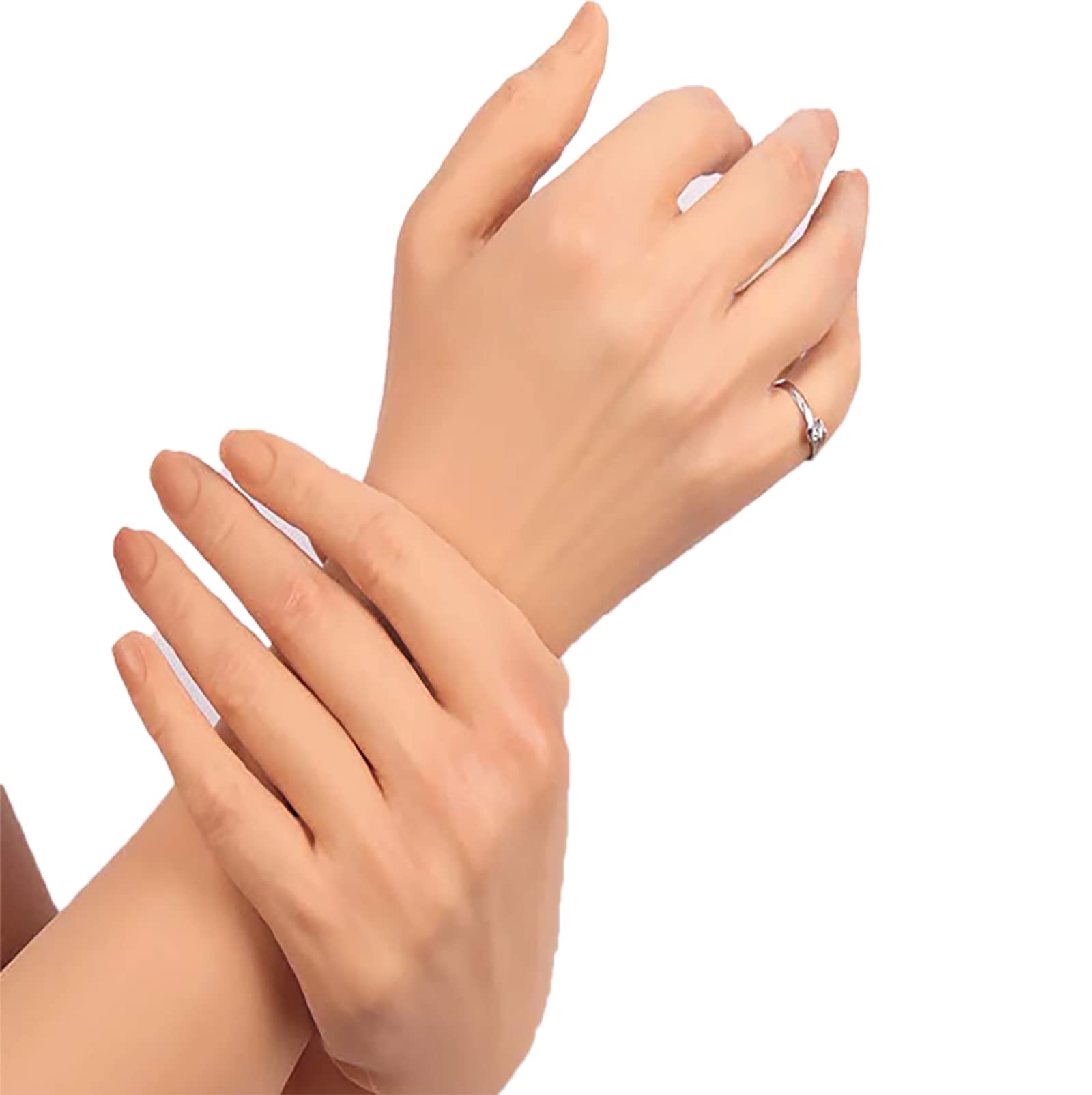 Gants en Silicone Artificiel pour Modèle de Main Féminine et Travestissement