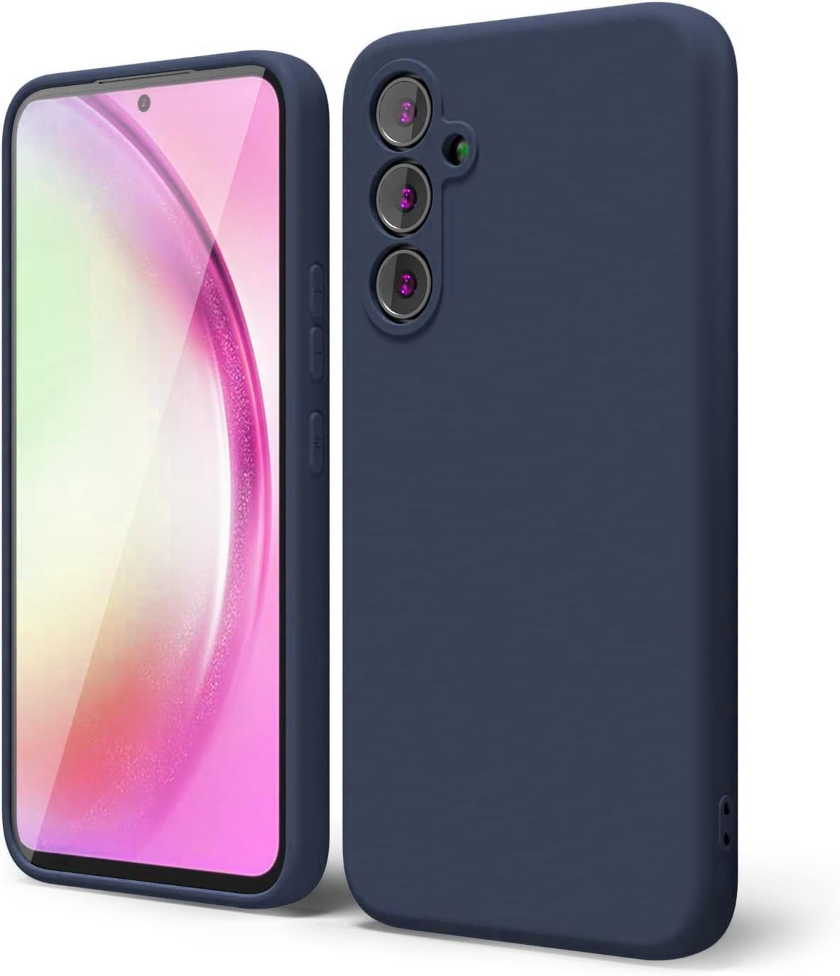 ZAPPER ® Full Body Real Liquid Silicone Case for Samsung Galaxy A55 5G Back Cover/Complete Inside Side Edge to Corner Microfiber Lining/Shockproof True Liquid Silicone Case (Sam A55 - Navy Blue) (B0D836P52W) Amazon Price History, Amazon Price Tracker