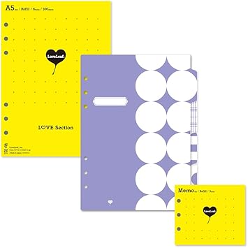 Amazon ラブリーフ A5 システム手帳 リフィル 6穴 Love罫 100枚 インデックス オーキッド さらに かわいい メモ帳付 システム手帳用リフィル 文房具 オフィス用品 Amazon ラブリーフ A5 システム手帳 リフィル 6穴 Love罫 100枚 インデックス オーキッド さらに かわいい メモ帳付 システム手帳用リフィル 文房具 オフィス用品