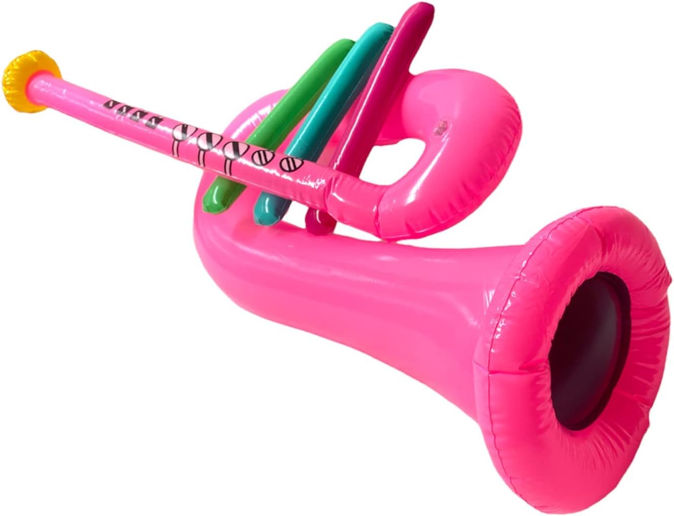 ALUNA Inflatable Blow Up Trumpet party Photobooth event (Pink)