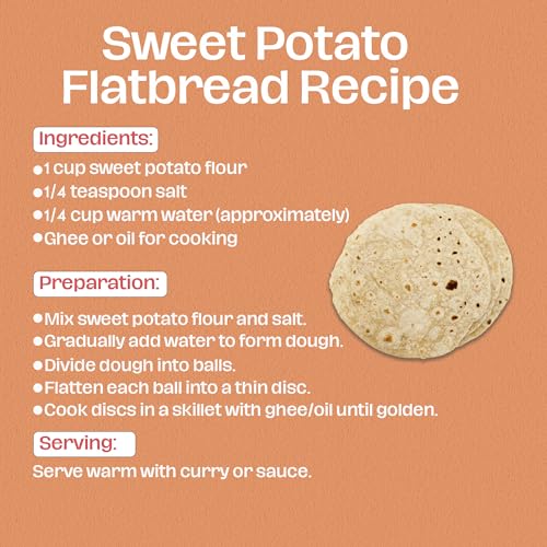 LiveKuna - Orange Sweet Potato Flour, Sweet Potato Flour for Baking, Gluten-Free Baking Flour, Alternative for Almond Flour, Rice Flour & Coconut Flour, Sweet Potato Powder Flour for Soups & Sauces - Image 6