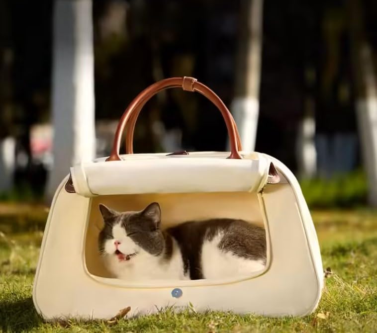 Multifunctional Pet Travel Bag – Luxury Carrier for Small Dogs and Cats