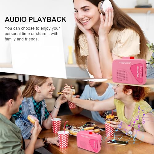 image for Mersoco Portable Cassette Player Recorder, Tape Player & AM/FM Radio w