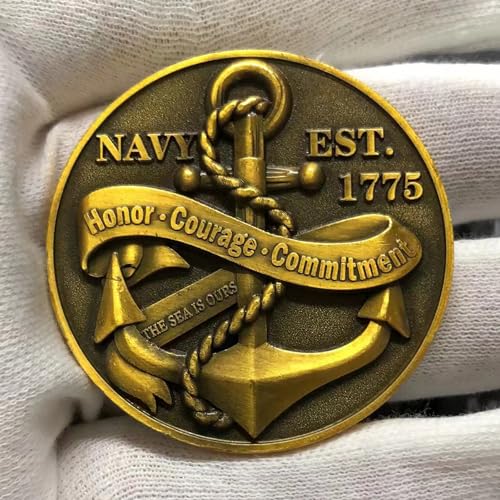 usa-navy core value sailor39s creed challenge coin single coin