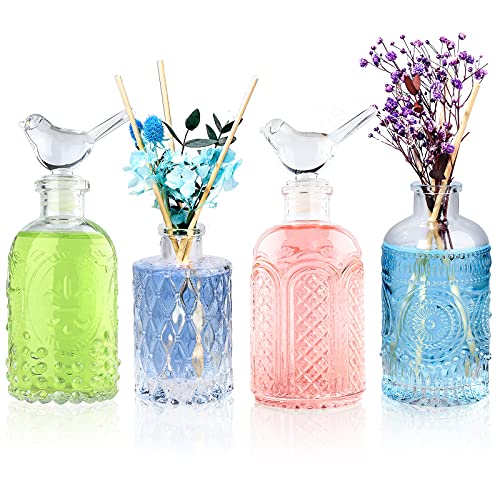 【Flaconi di Vetro Eleganti e Unici】 I flaconi diffusori in vetro sono realizzati in diverse forme e modelli. Decorazioni molto speciali e attraenti.