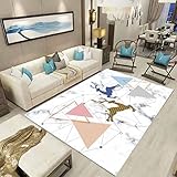 ラグ ラグマット グレー 洗える 北欧 新生活 カーペット ラグマット じゅうたん 防ダニ マット 幾何 リビング ダイニング アーバンモダン 耐摩耗性 長方形 約 1畳 花柄 60*90cm 2畳 さらさら 絨毯 一人暮らし 軽量 毛足が短い 掃除易い 夏用 ラグ ＸＦＤＧＺ