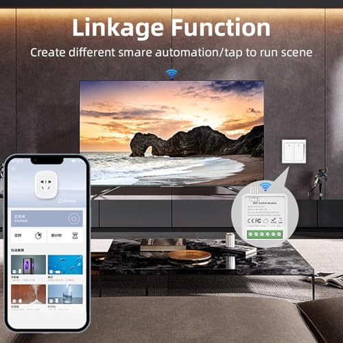 ZYNCUE Home Office Smart Switch Wifi Switch Modul 2/3/4-Wege-Steuerung Automatisierungsmodul