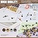 Wokape Paper Fasteners Brads Round Fasteners (Mixed Color-6mm) - 600Pcs 4 Farben 6 * 12MM Mushroom Head Round Paper Fasteners Metal Brads Assortment Kit für Schule Büro Crafts Making DIY-Projekt