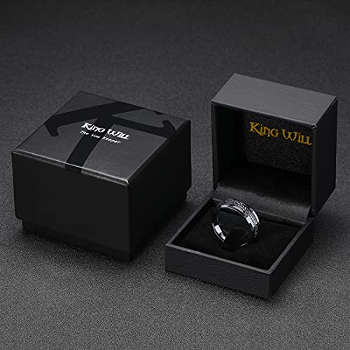 King Will OY-R265-10.5 Classic Tungsten Carbide Ring Inlay Celtic Knot 8Mm Wedding Band thumb #5