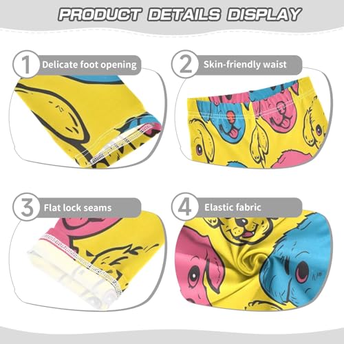 Bolaz Toddler Girls Leggings Printed Yoga Pants Leggings Line Puppy Cartoon for Kids3