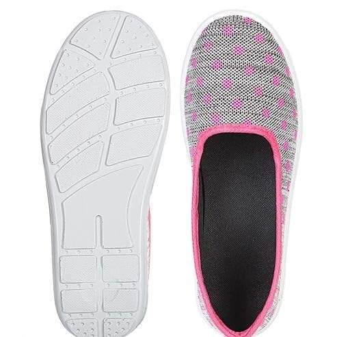 Latest Collection Women's & Girl's Textured Ballerinas – Pack of 1, Synthetic Slip-On-image-47