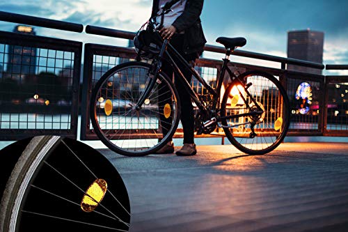 Hentek 8 Pcs Réflecteurs pour Rayon Vélo, Catadioptre Velo Adaptés à Tout Type de Voiture de Pliage Performance De Vélo De Montagne Autres Voitures - Image 6