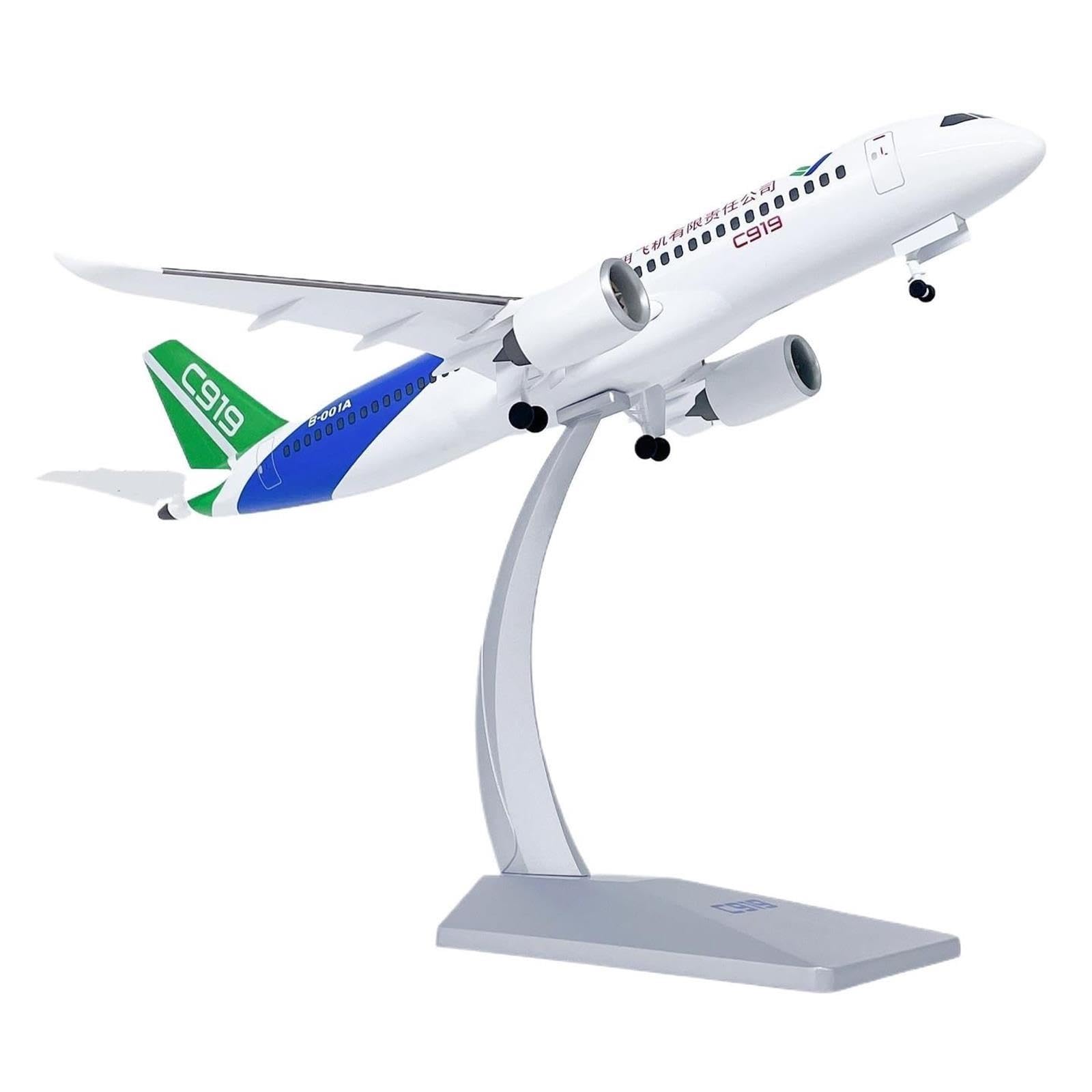 1:100 Regalos de aleación de avión Comercial C919 Bombarderos