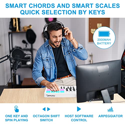 Levusu LK5 25 Key Bluetooth Usb Midi Keyboard Controller thumb #3