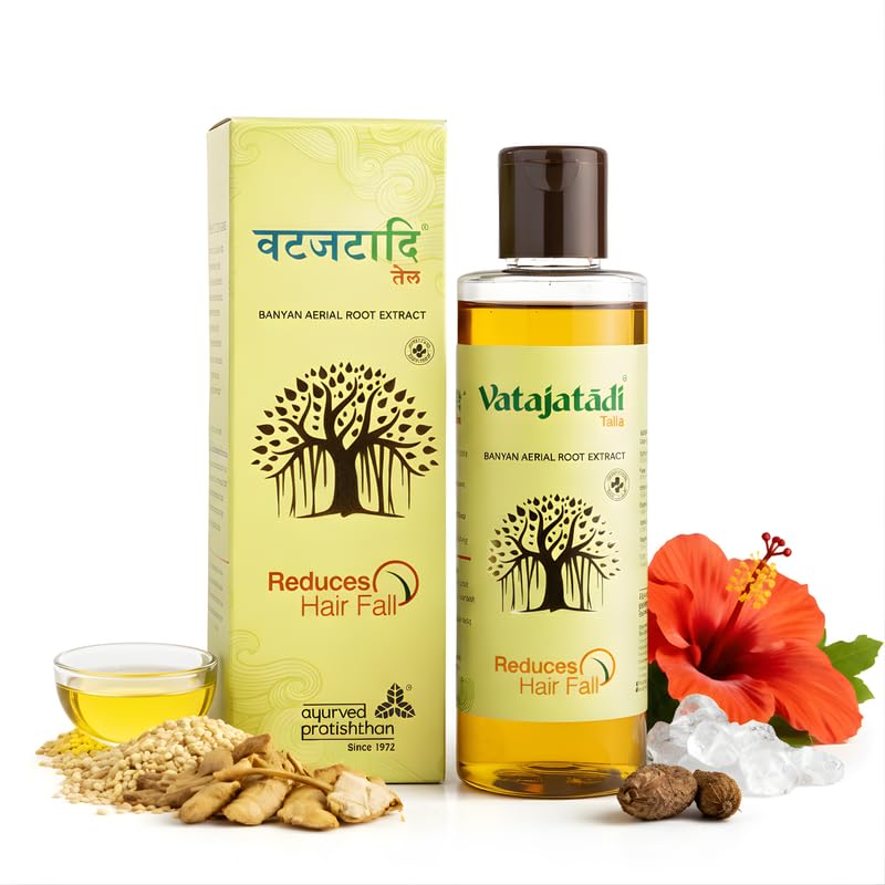 Ayurved Pratishthan Banyan Root Hair Oil | Vatajatadi Herbal Formula for Strong, Thick & Nourished Hair | 45 Years of Trust – 200ml