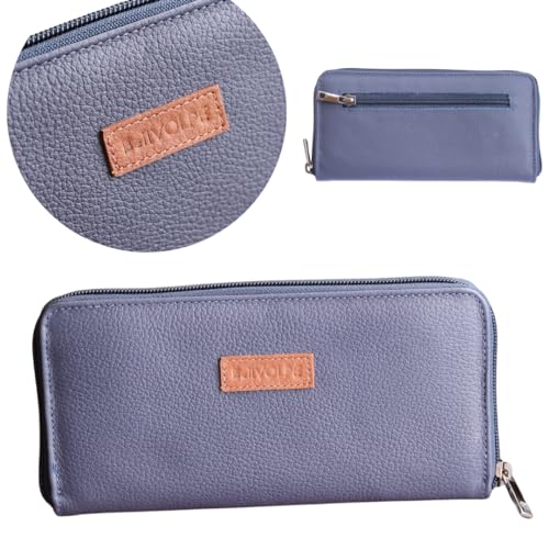 Carteira Feminina Couro Legítimo (Marinho)