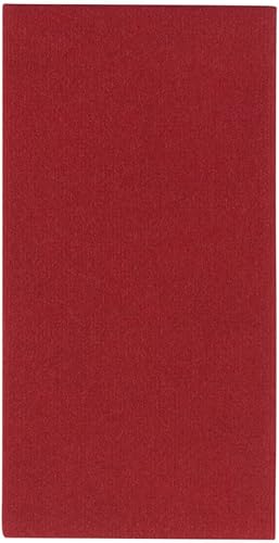 Servilletas de cena de tela roja  16 pliegue de 12 x 16 pulgadas, toallas desechables de un solo uso, absorbentes, suaves, elegantes, toalla de mano