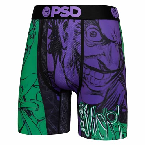 PSD Men's The Joker Split Boxer Briefs, Multi, L