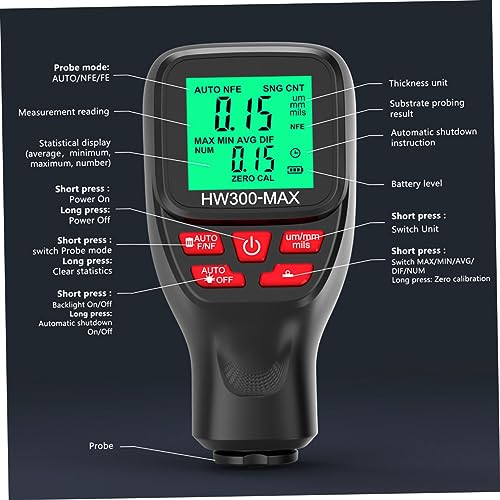 Calibrador digital para grosor de pintura automotriz miniatura 4