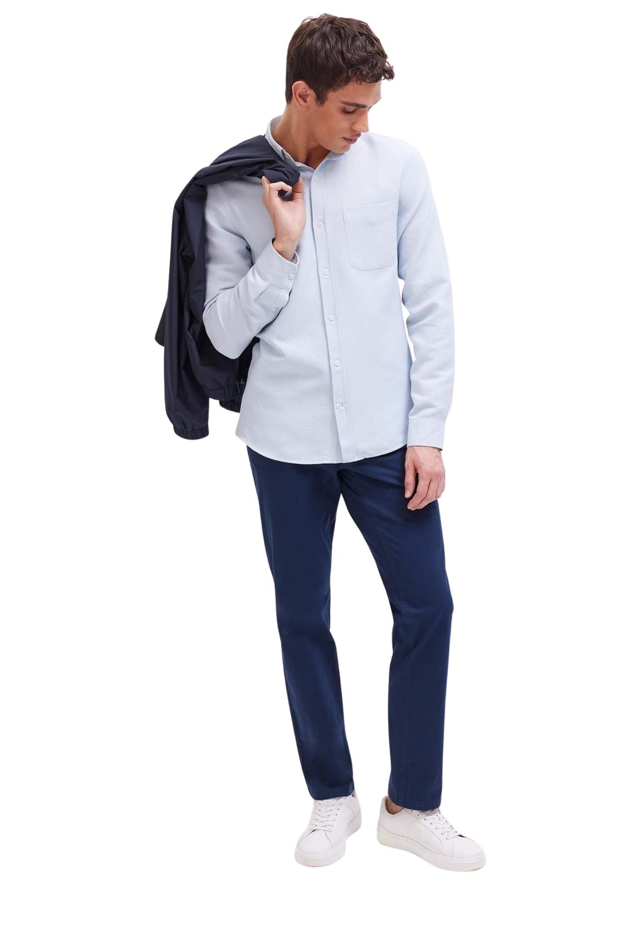 DeFacto Herren Chino Hose Navy