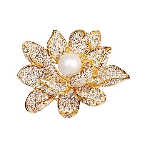 Image of Brooch Pins for Women Fashion Jewelry Cubic Zirconia Brooches and Pins for Birthday Wedding Party Gift
