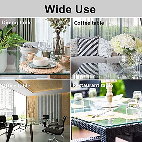 Glass Top Bumpers Anti Slip Pads Clear 20Pcs 20Mm Medium + Glass Table Top Anti Slip Pads Clear 20Pcs 24Mm Large #TOP3