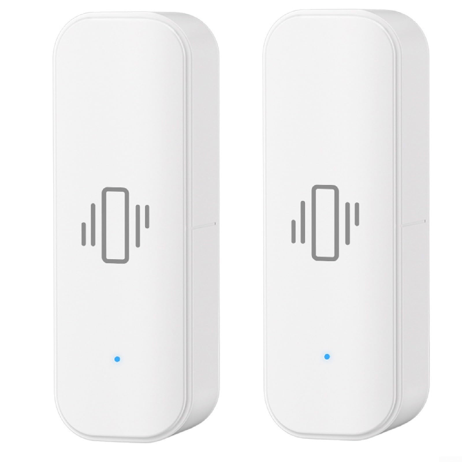 für Intelligenter Vibrationssensor WiFi-Vibrationssensor für Zigbee-Vibrationssensor für Tuya Smart Vibrationssensor WIFI Echtzeitalarm für Home Office Sicherheitsschutz (2 Stück)