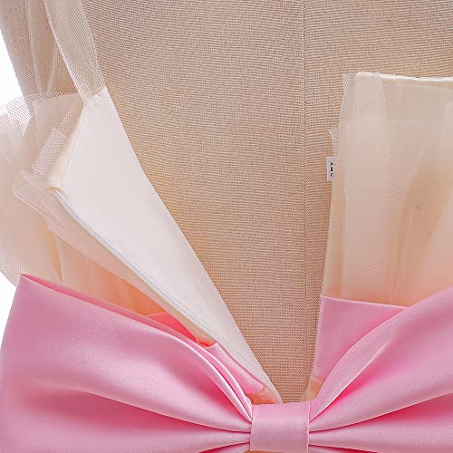 Toddler Flower Girl Wedding Guest Dress Baby Girls Formal Ruffle Tutu Tulle Dresses Birthday Party Ball Gown4