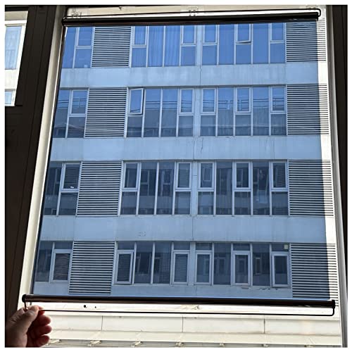 LXLZYXSF Duo Rollo Einweg-Spiegel & Klar Roll-up-Schirm Für Glasfenster / -türen, Punch-frei Wärmeregulierung Rollo Mit Saugnäpfen, Blau-Silber (Size : 33x150cm/13x39in)