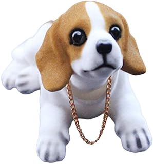 Wakauto Bobblehead Dolls Shaking Head Dog Desktop Ornament Gift for Home Shop Car Dashboard Decor