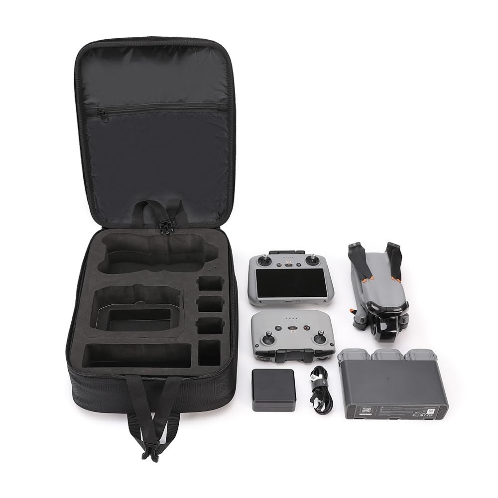 Futerał do przenoszenia kompatybilny z DJI AIR 3S dla AIR 3, torba do przechowywania, torba do przechowywania, torba do przenoszenia, akcesoria do drona, ochrona podróży, duża pojemność, walizka na